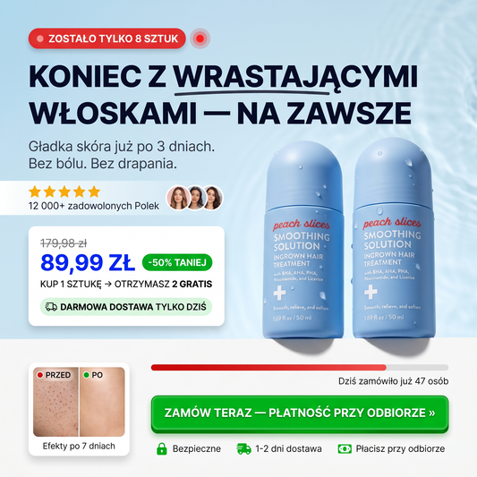 Zero wrastających włosków⚡ TYLKO DZIŚ — KUP 1 DOSTANIESZ 2🔥