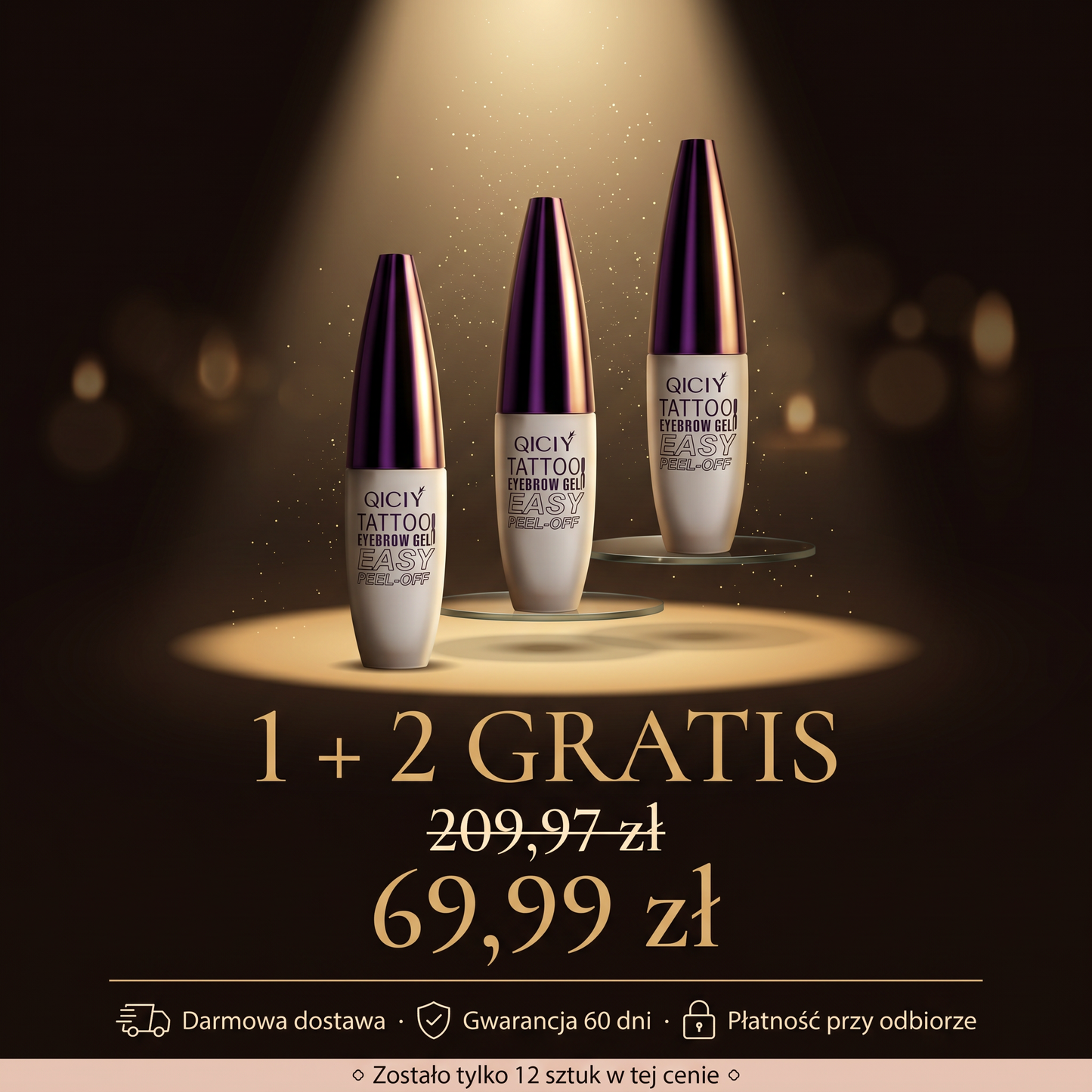 Idealne brwi przez 3 dni✨ — 69,99 zł, 2 gratis🎁, dostawa dziś 🔥