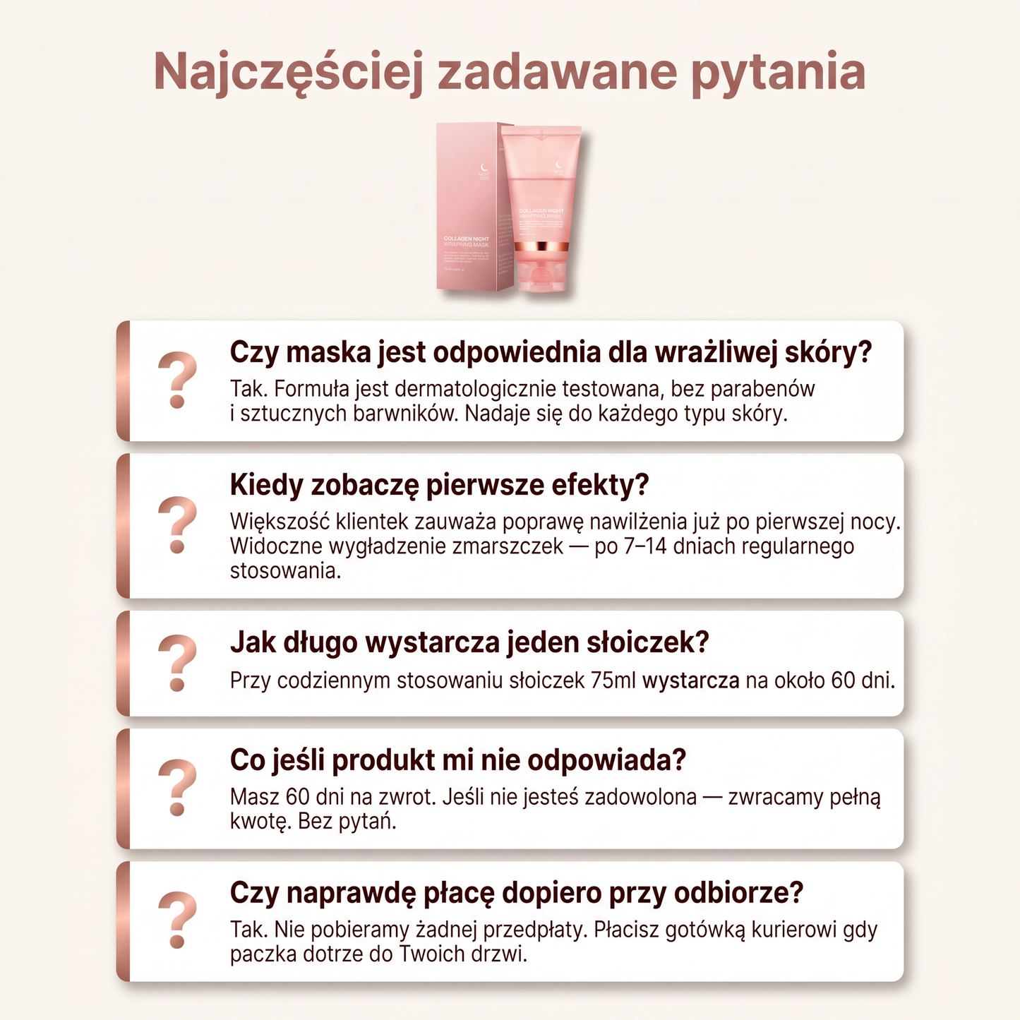 Działa przez noc💎 Dostawa gratis. Płacisz przy drzwiach. Tylko dziś⚡