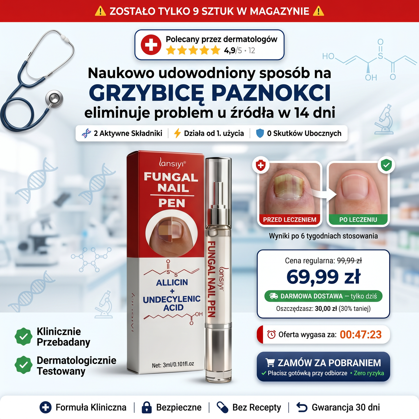 Dość ukrywania stóp. 🔬Działa w 14 dni ✅ Tylko 69,99 zł dziś ⏳