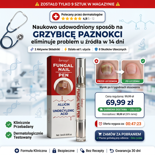 Dość ukrywania stóp. 🔬Działa w 14 dni ✅ Tylko 69,99 zł dziś ⏳